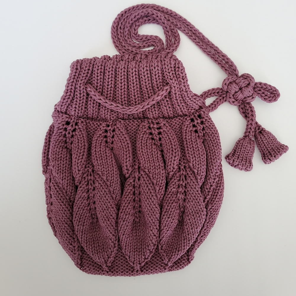 Crochet 3-D Hand Crochet Mini Bag